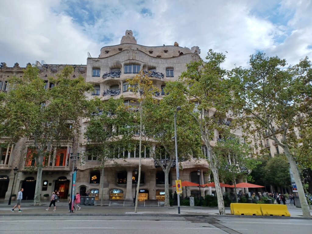 Outside Gaudi's La Pedrera