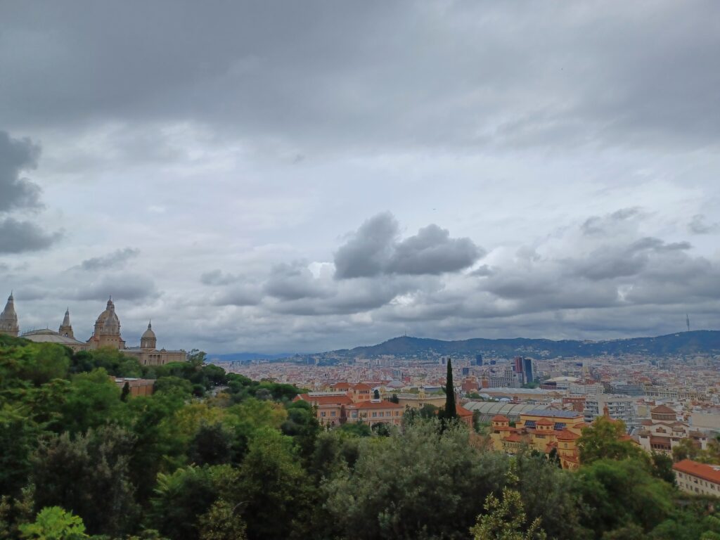 Barcelona viewed from the terrace at the Joan Miro foundation